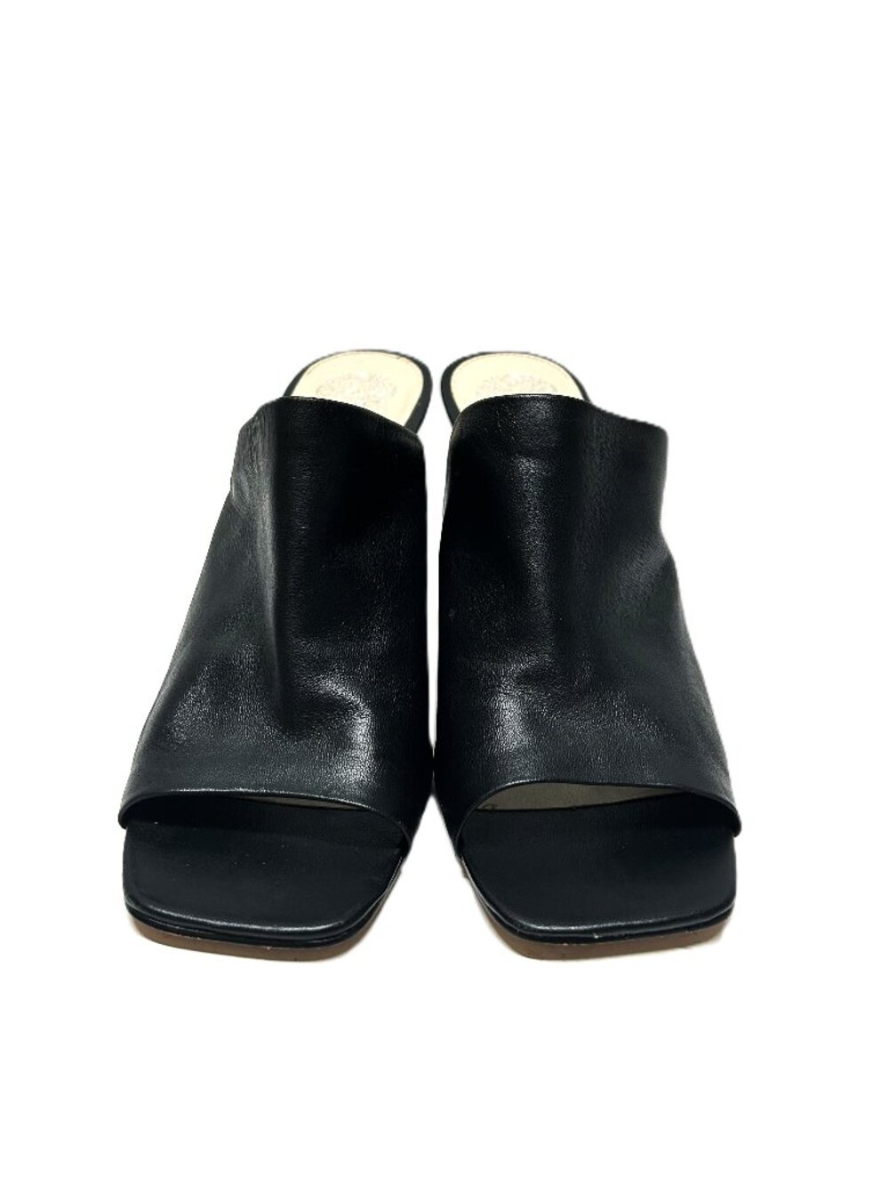 Vince Camuto slip on black mule heel sz 9 ½